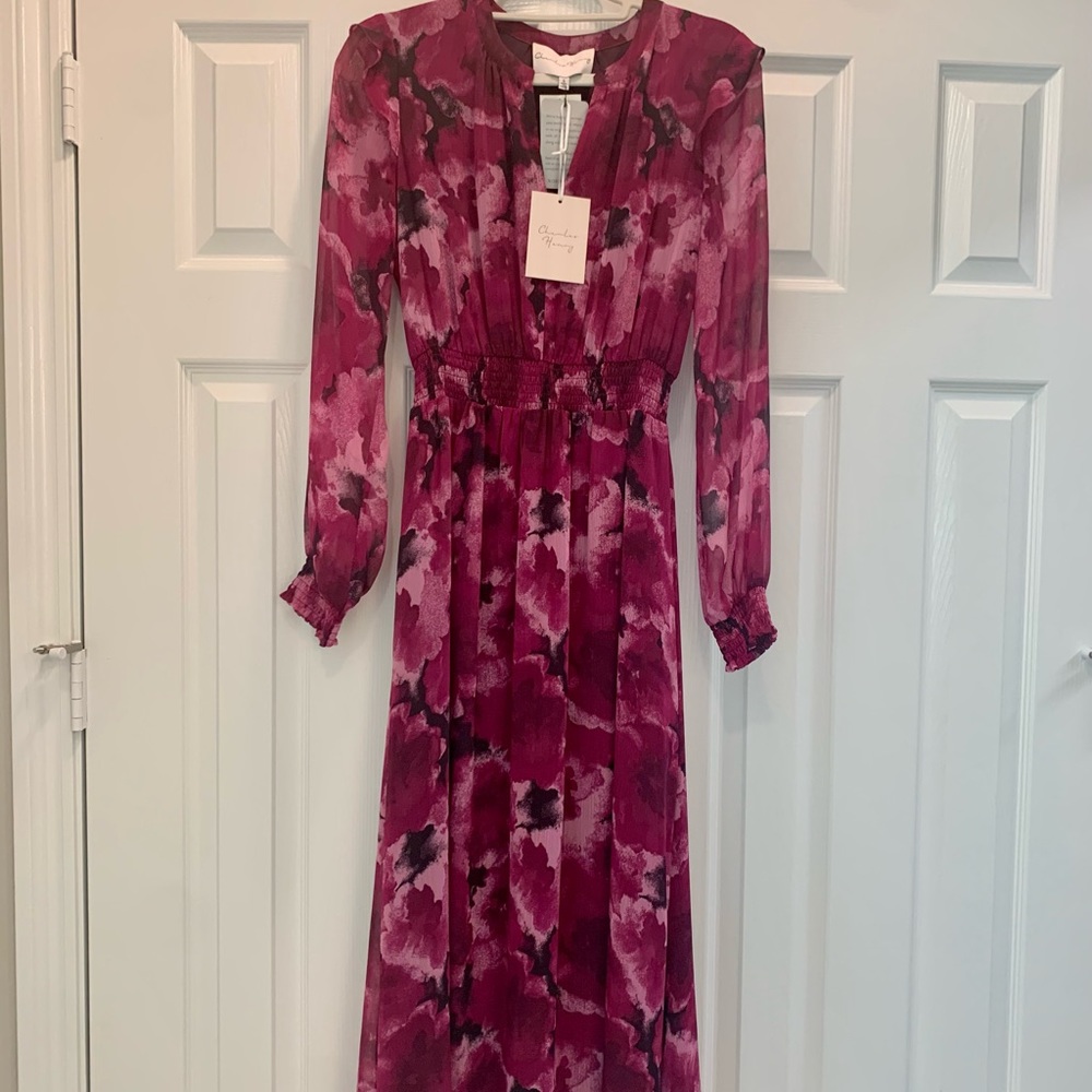 BRAND NEW WITH TAGS- Charles Henry Floral Midi Dress